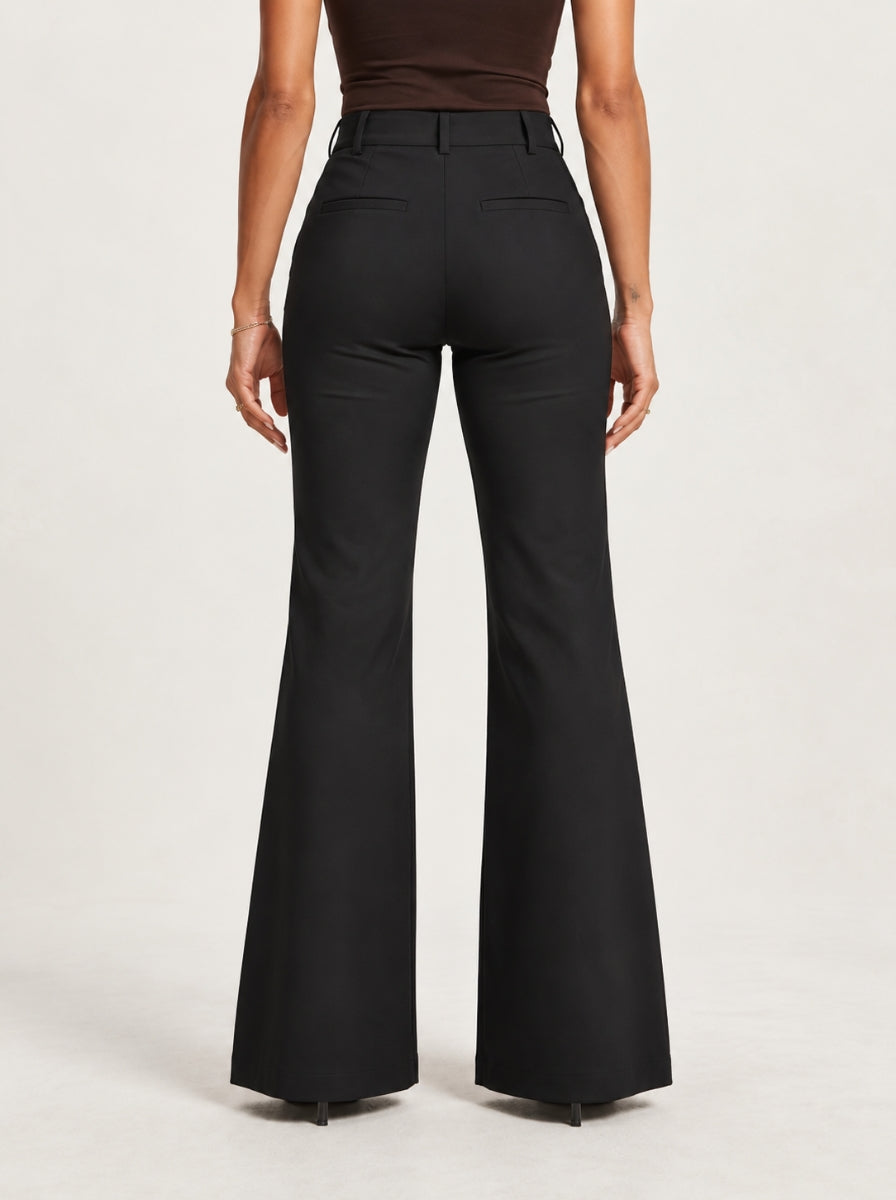 Tall Business Hose Flared mit Schlag