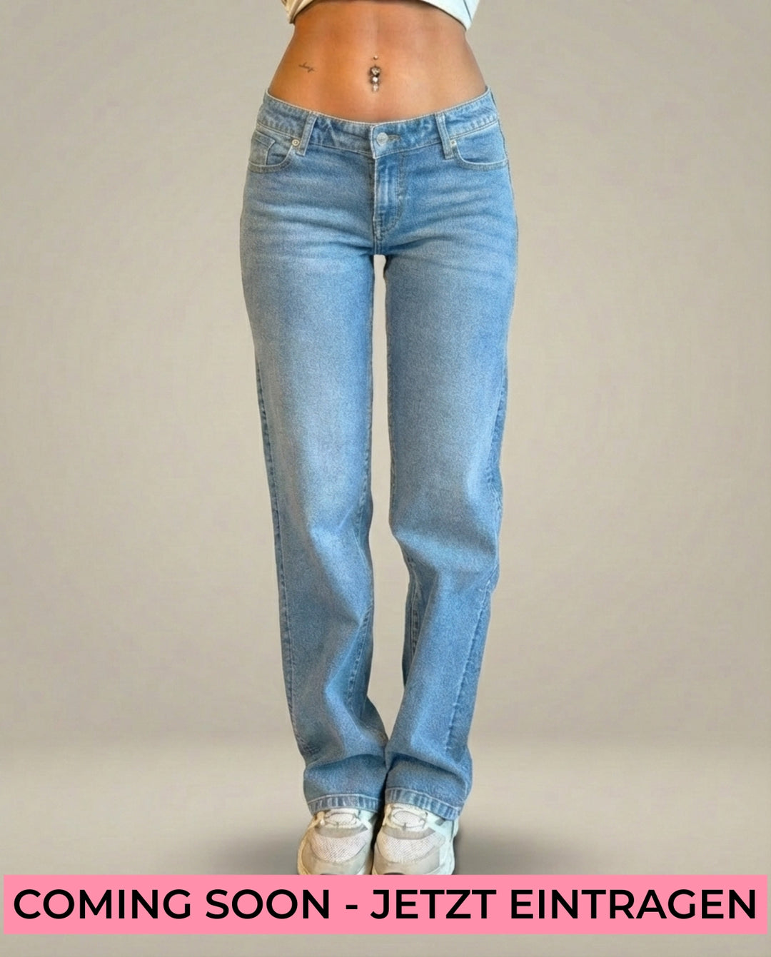 Tall Low Waist Straight Leg Jeans für große Frauen, extra lang
