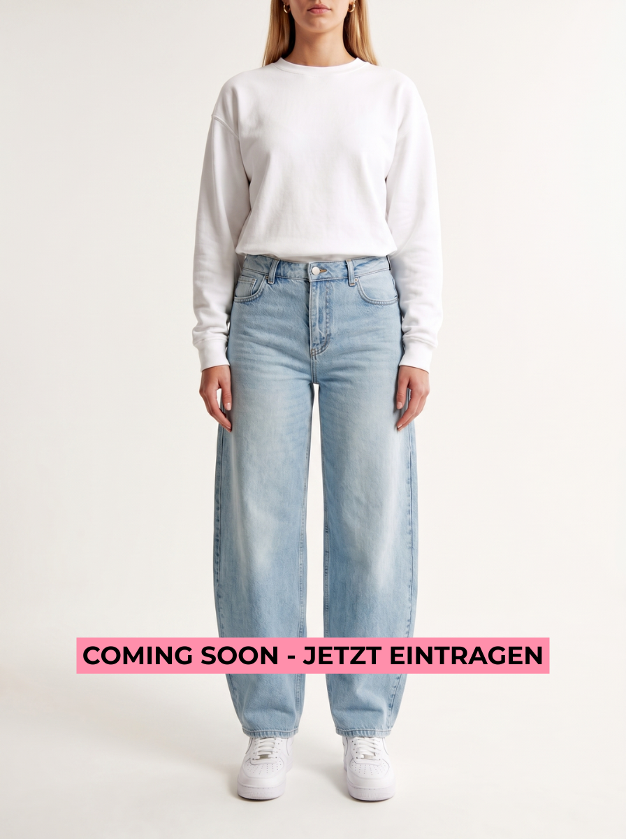 TALL Barrel Jeans Hose, Mid-Waist, weites Bein für große Frauen - tallfinds