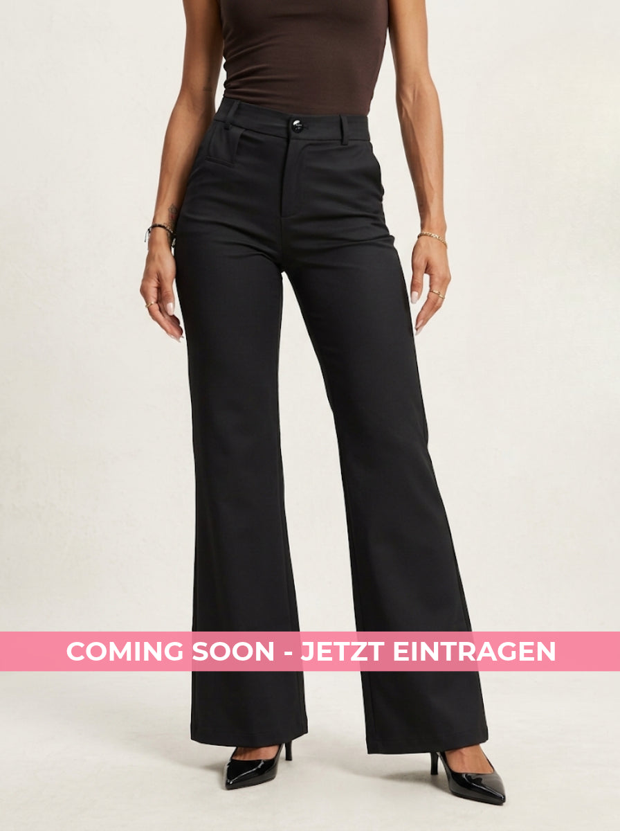 Tall Business Hose Flared mit Schlag