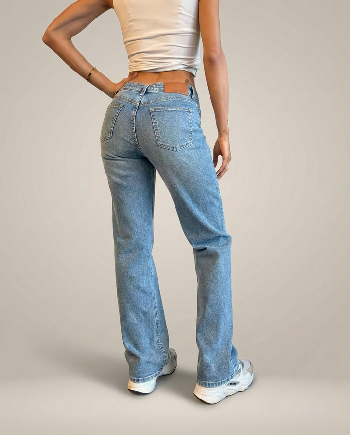 Tall Low Waist Straight Leg Jeans für große Frauen, extra lang